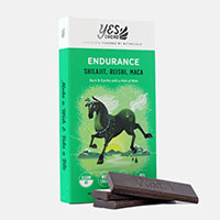 Dark chocolate bars with green packaging