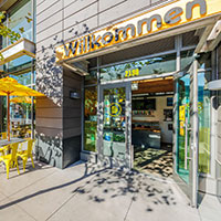 Exterior of the restaurant called Willkommen